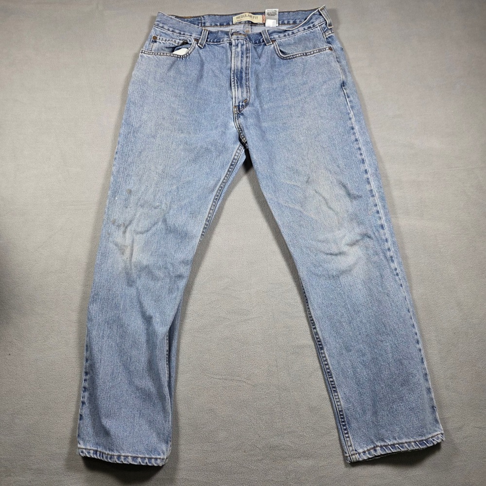 Levi's Jeans Mens W36 L30 Blue Straight Leg Regular Fit 505 Light Wash